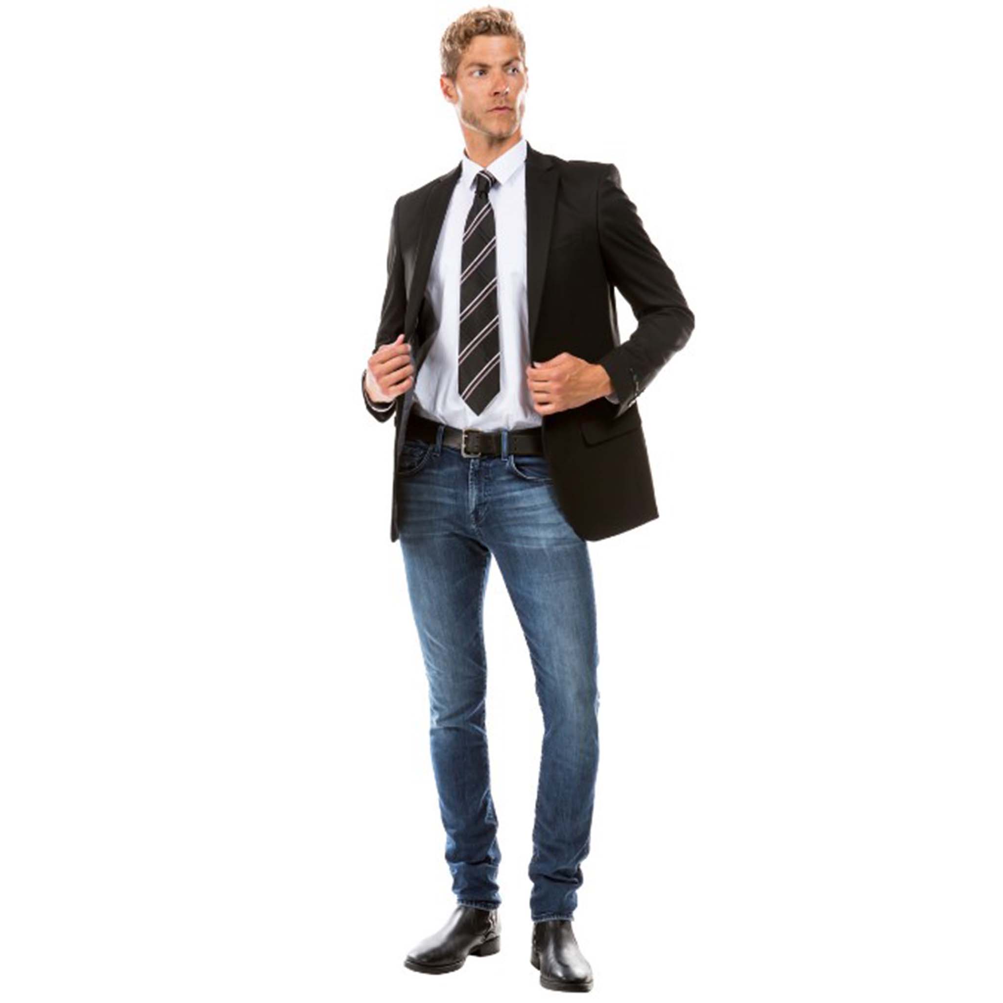 Men's Black Modern Fit Suit Pants