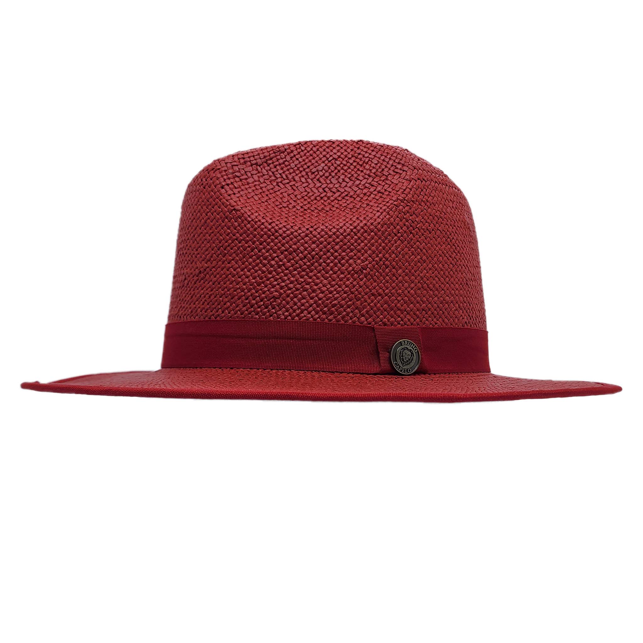 Red Wide Brim Contrast Bottom Straw Hat | Elevate Your Summer Style - DNK Mobile L
