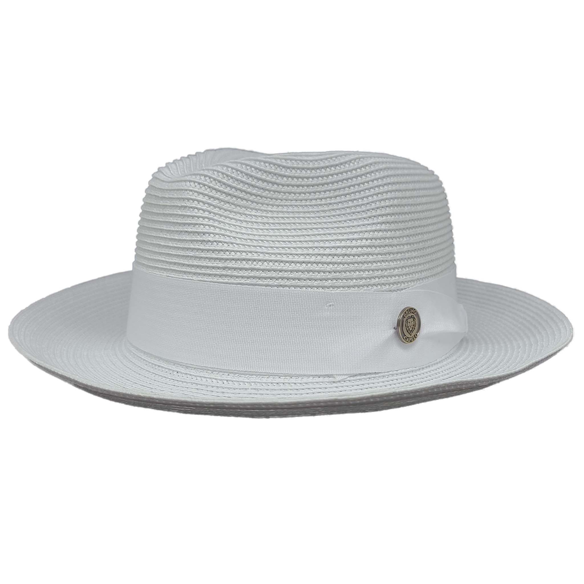 Classic White Fedora Hat For Men
