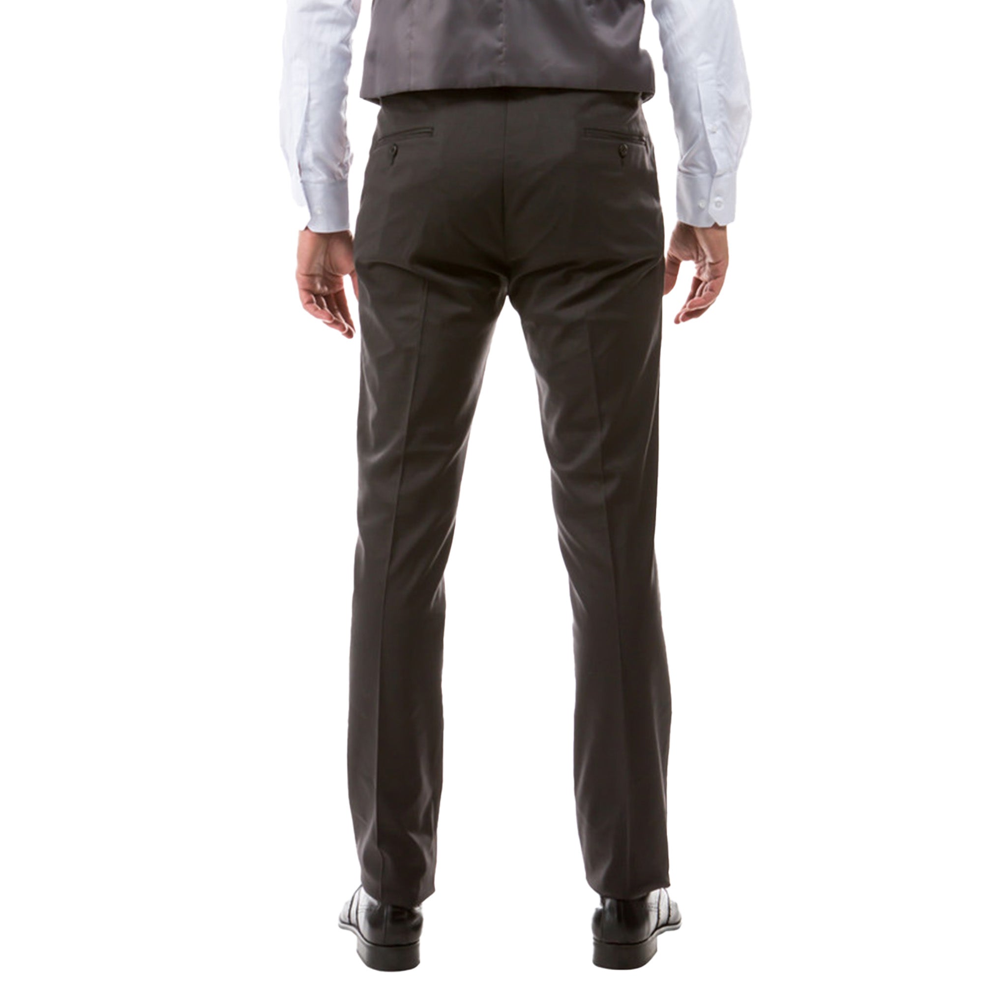 Men's Charcoal Modern Fit Suit Pants