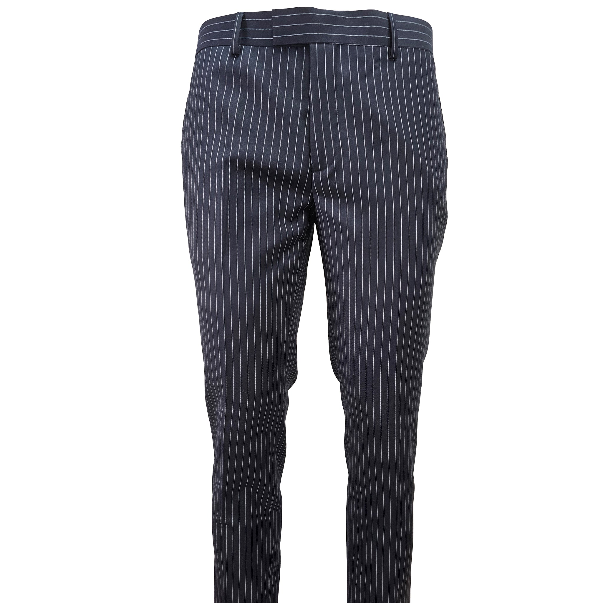 Navy Slim Fit Pinstripe D.B. Suit