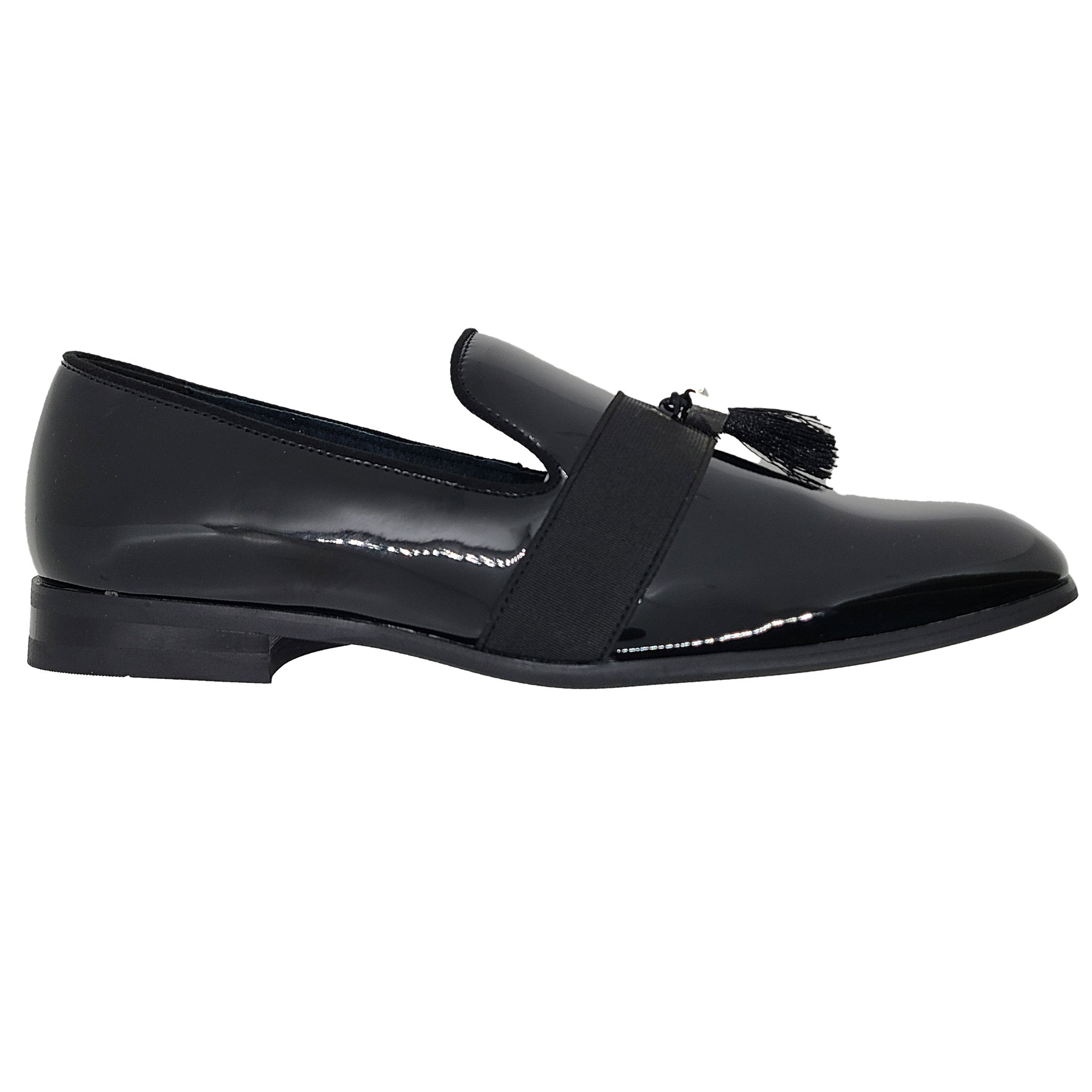 1901 Couture Black Pin Dot Slip-on factory Tuxedo Shoes