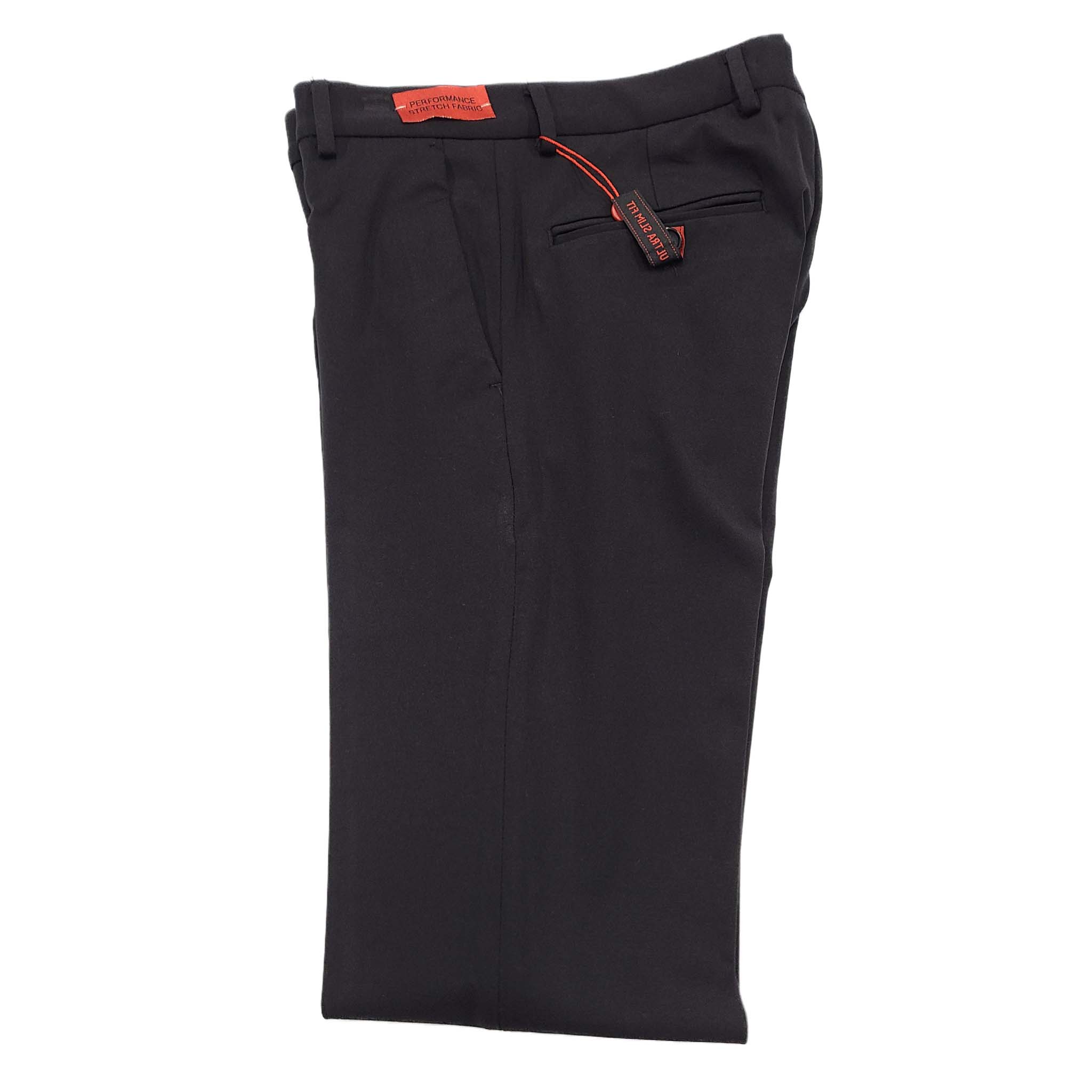 Ultra Slim 4-Way Stretch Dress Pants - Black